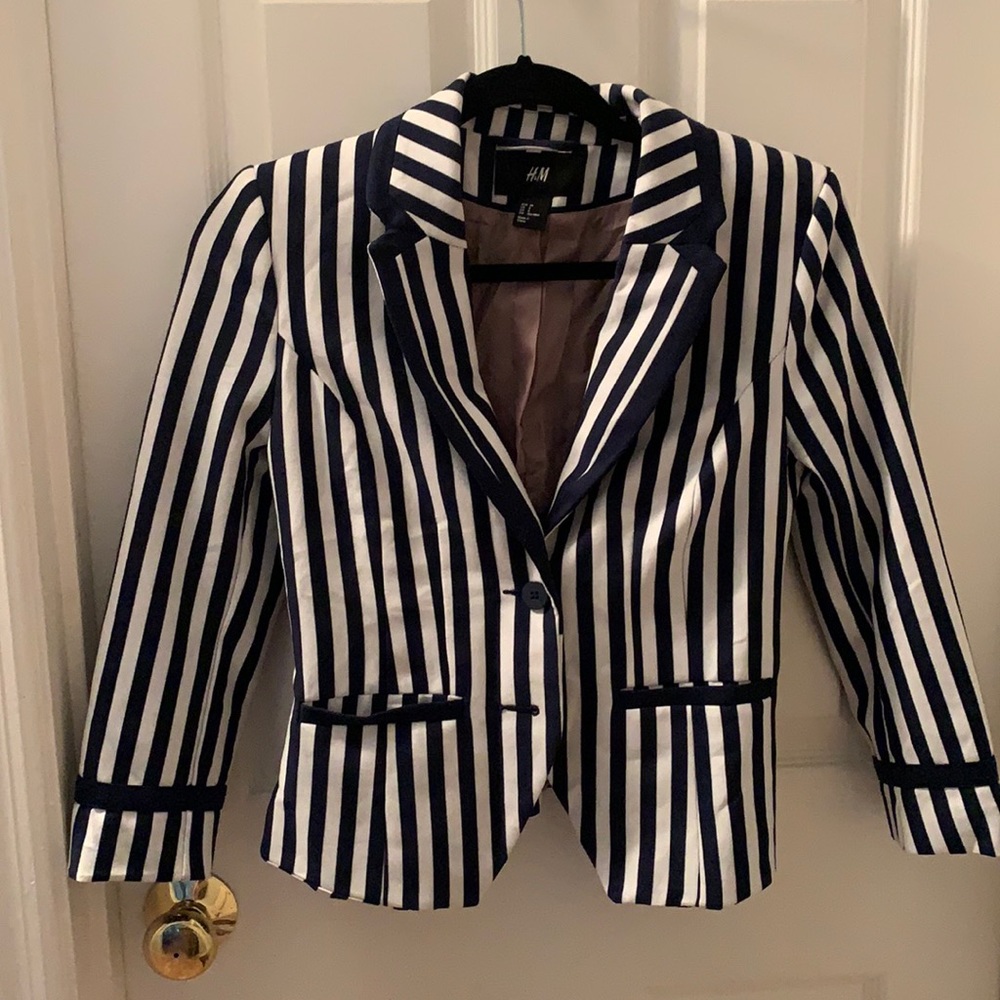 Navy Stripped Jacket